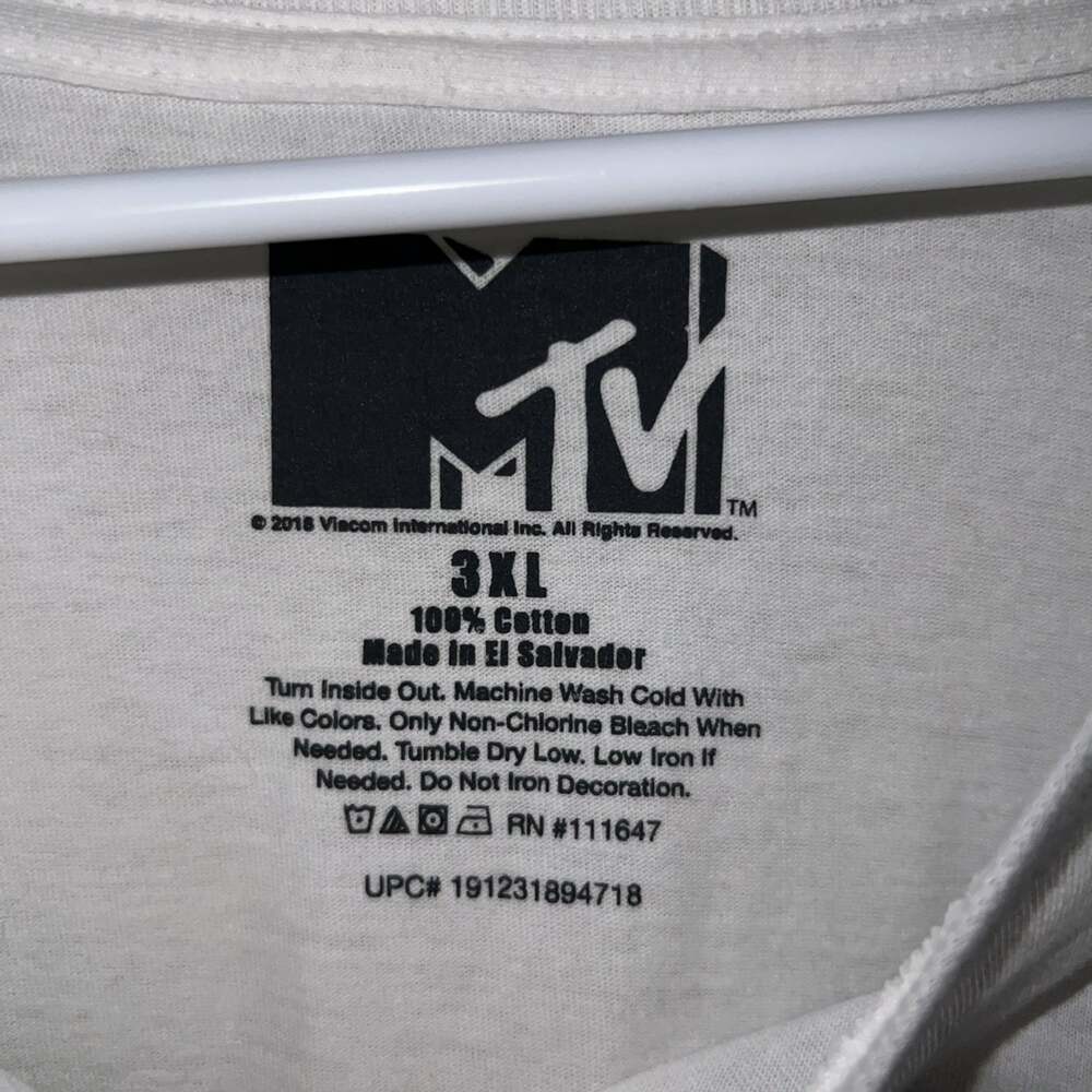 MTV Tie Dye Logo Men's Vintage Classic 3X T-Shirt 100% Cotton - Picture 3 of 3